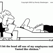 Leadership and Managment Cartoons:  mean boss, angry boss, critical boss.
