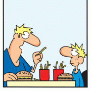 Cartoons About Fathers: dad, dads, daddy, family, family cartoons, parenthood, child-rearing, cartoons for Father's Day, cartoons about being a dad.