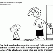 Cartoons About Mothers: mom, mommy, mother's day, motherhood, parenthood, parenting, potty training, toilet training, toddler. 