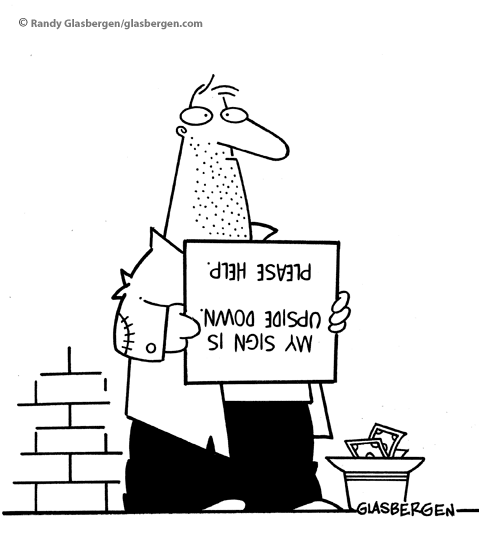 bad economy cartoon