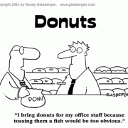 Coffee Break Cartoons: coffee comics, coffee jokes, refreshment, pastry, donut shop, bakery, box of donuts, doughnut shop, office donuts,cartoons about snacking at work,  treat for office staff. 