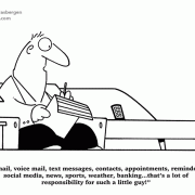E-mail, voice mail, text messages, contacts, appointments, reminders, social media, news, sports, weather, banking...that's a lot of responsibility for a little guy!