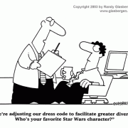 Diversity Cartoons: diversity education, workplace diversity, cultural diversity, lack of diversity, diversity awareness, diversity training, diversity policy, facilitate greater diversity, Star Wars characters.