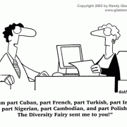 Diversity Cartoons: diversity education, workplace diversity, cultural diversity, lack of diversity, diversity awareness, diversity training, diversity policy,ethnic diversity, HR, human resource office.