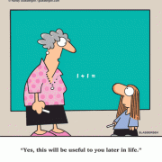 Cartoons about education, classroom cartoons, teachers, students, math cartoons.