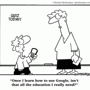 Education cartoons, education technology, reading, software, computers, student, teacher, software installation, learning, knowledge, Google.