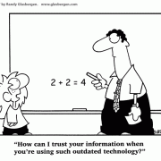 Education Techology Cartoons: cartoons about technology in the classroom, school computers, computer lab, digital information,  computer-focused curriculum, interactive learning software, educational software, information superhighway, computer literacy, computer savvy, computers as a classroom tool, computers in the classroom, students on computers, computerized classoom, advantages of computers in the classroom, disadvantages of computers in the classroom, PC, digital technology, computer vs traditional teaching tools, digital curriculum. 