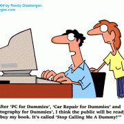 Computer Cartoons: home computer, home media center, computer desk, personal computer, family computer, family PC,For Dummies, Dummies books,self-help books