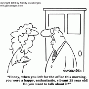 cartoons about getting older, cartoons about aging, middle age