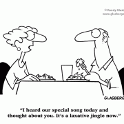 love, marriage, getting older, aging, commercials, advertising, I heard our special song today and thought about you. It's a laxative jingle now.