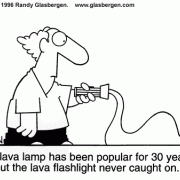 Golden Oldie Cartoons: cartoons about the 1960's, lava lamp, flashlight, fads.