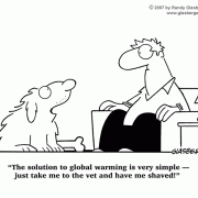 Cartoons About Going Green, Cartoons About Green Technology, green lifestyle, green living, green products, green strategies, green policy, green home, green office, green thinking, green actions, green business, green technology, green energy, low-carbon footprint, ecology, dog, dogs, global warming.