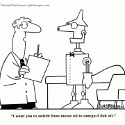 Medical Cartoons, Tinman, Tin Man, Cardiologist, cardiology, healthy heart, transfat, omega-3 fish oil, fish oil, nutrition, diet, healthy diet.