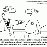 Cardiologist Cartoons: cardiology cartoons, cardiac care, cardiac problems, heart disease, coronary artery disease, heart disease sypmptoms, bad heart, weak heart, healthy heart, angina, cardiology, cardiologist jokes, cardiologist comics, heart doctor, chest pain, treadmill, cholesterol, cardiology