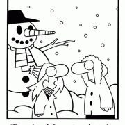 Cartoons about Dieting, diets, calories, water, snow, snowman, winter, kids, obesity, fat, thin, body image.