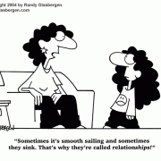 Marriage Cartoons, Love Cartoons: relationship problems, relationship issues, communication, couples, improving relationships, friend, lover, loving, loving someone, relationships, sinking ship, teach your children about love, birds and bees.