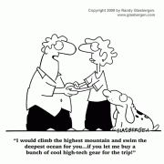 Marriage Cartoons, Love Cartoons: marriage problems, relationship problems, relationship issues, communication, couples, improving relationships, friend, lover, loving, loving someone, hiking, mountain climbing.