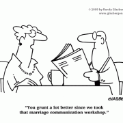 Marriage Cartoons, Love Cartoons: marriage problems, relationship problems, relationship issues, communication, couples, improving relationships, friend, lover, loving, loving someone, communication, marriage workshop, marriage therapy, marriage seminar.