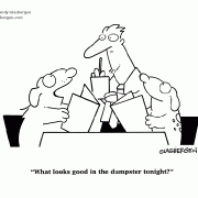 What looks good in the dumpster tonight?