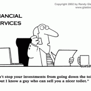 Money Cartoons: cash, saving money, losing money, investing, finance, financial services, personal finance, investing tips, investing advice, financial advice, retirement investing, Wall Street humor, making money, mutual funds, retirement planning, retirement plan, retirement fund, financial advisor, spending, down the drain, in the toilet, losing money.