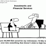 Money Cartoons: cash, saving money, losing money, investing, finance, financial services, personal finance, investing tips, investing advice, financial advice, retirement investing, Wall Street humor, making money, mutual funds, retirement planning, retirement plan, retirement fund, financial advisor, spending, penguin retirement fund.