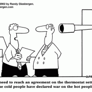 Office Cartoons: workplace humor, office relationships, office survival, office politics, office environment, cube farm, cubicles, office staff, office team, office duties, office problems, office space, office stress, office staffing, office temperature, office thermostat, office disagreements.