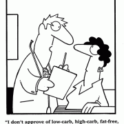 I don't approve of low-carb, high-carb, fat-free, organic, macrobiotic, vegetarian or vegan. Frankly, I don't approve of food.