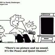 Cartoons about stress management, stress, coping with stress, peace and quiet, peace, quiet, tv, television, channel, channels, mom, mommy, mother, family, families, family cartoons, calm, calming, kids, children.