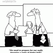 Tax cartoons: audit, dodge ball