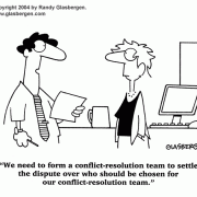 Teamwork Cartoons, Cartoons About Coworkers: employee relations, employee relationships, coworker relations, conflict resolution team.