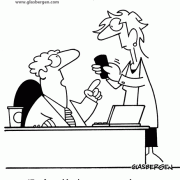 For formal business correspondence, remember to use ROTFL not ROTFLMAO., texting, text messages, text messaging, business cartoons.