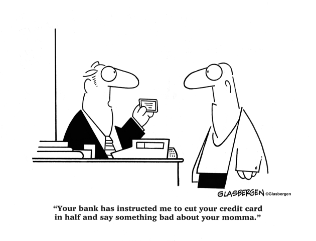 Cartoons About Credit Cards Credit And Debt Glasbergen Cartoon Service
