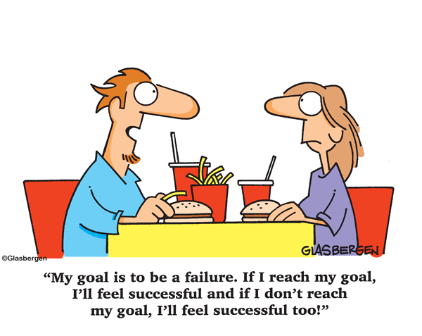 Motivation Goals Achievement Glasbergen Cartoon Service