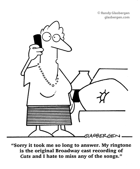 Funny Cartoons About Ringtones Archives Glasbergen Cartoon Service