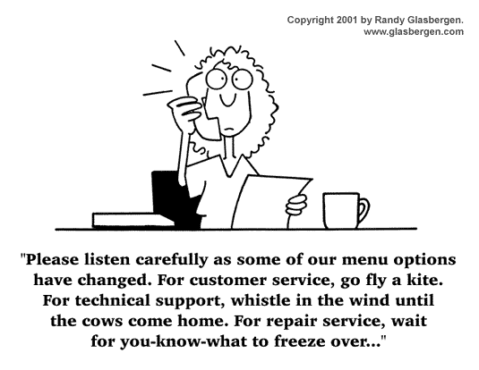 Poor Customer Service Archives Glasbergen Cartoon Service
